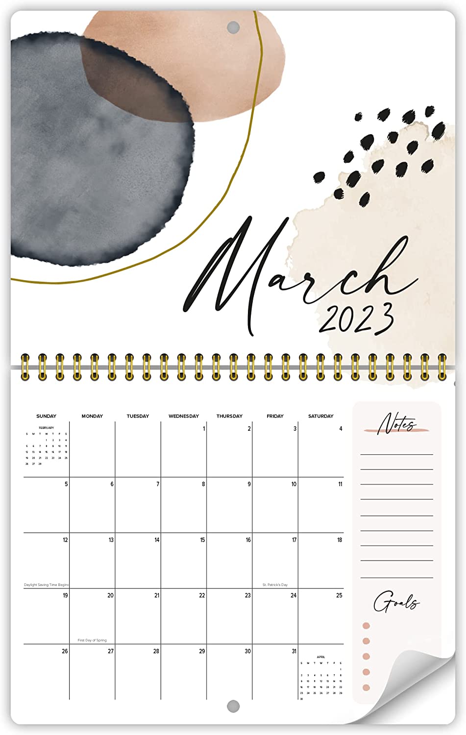 230816082800218_1 Aesthetic Wall Calendar in Abstract Art Design - Runs Until December 2023 - The Perfect Monthly Calendar for Easy Planning - Incl. 2022 - Image 1
